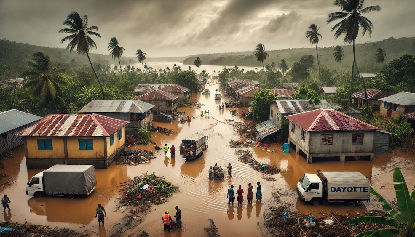 You are currently viewing Mayotte : La tempête Dikeledi frappe durement l’île, des habitants traumatisés