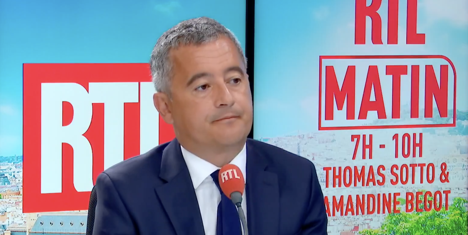 Gérald Darmanin. Image : Capture d'écran RTL.