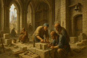 Lire la suite à propos de l’article Le temps de travail d’un ouvrier au Moyen Âge : l’exemple des maçons de la cathédrale de Rouen