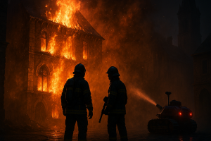 Lire la suite à propos de l’article Tragédie à Laon : Deux jeunes pompiers perdent la vie dans l’incendie d’un immeuble historique