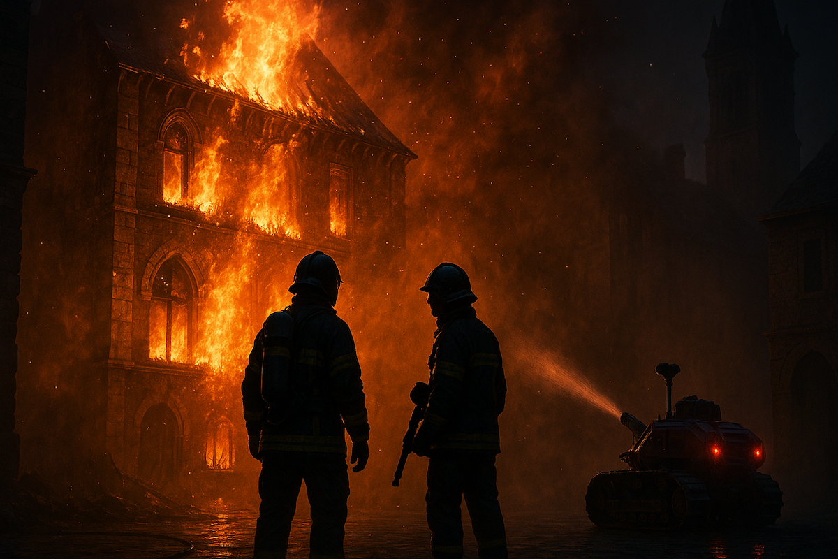 You are currently viewing Tragédie à Laon : Deux jeunes pompiers perdent la vie dans l’incendie d’un immeuble historique