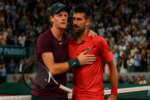 Lire la suite à propos de l’article Tennis : Sinner bat Djokovic et file en finale de Roland-Garros