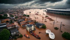 Lire la suite à propos de l’article Brésil : Des inondations massives font plus de 100 morts, Elon Musk propose l&rsquo;aide de Starlink