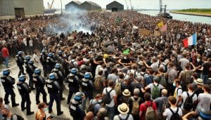 Lire la suite à propos de l’article Manifestations anti-bassines : Tensions au port de La Pallice à La Rochelle