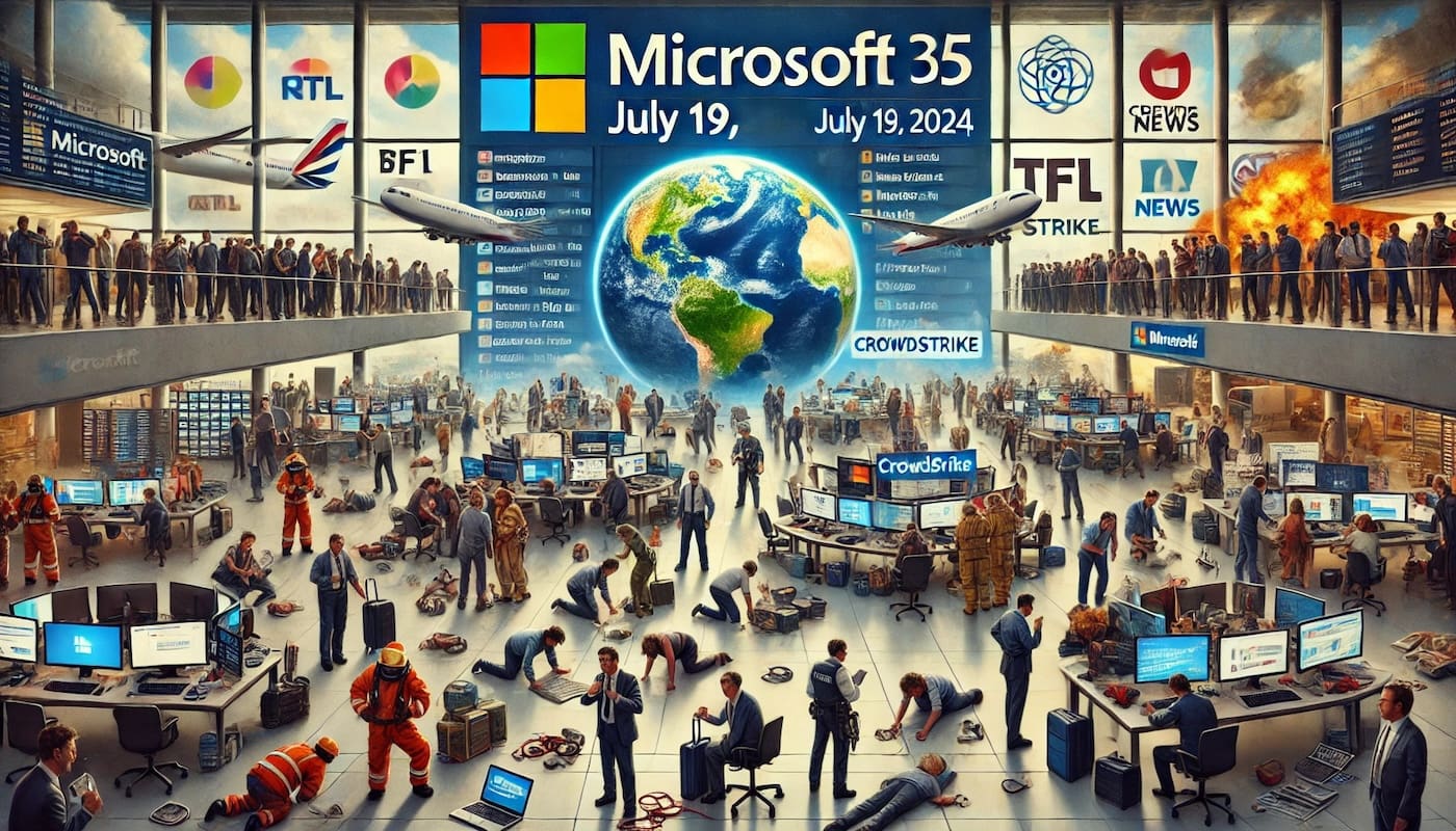 You are currently viewing Microsoft a subi une panne mondiale à cause d’un anti-virus défectueux 