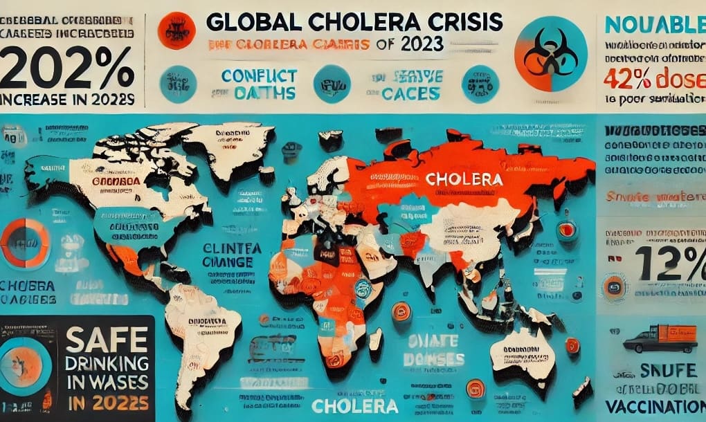 You are currently viewing L&rsquo;OMS s&rsquo;alarme de l&rsquo;augmentation des décès dus au choléra en 2023 alors qu&rsquo;ils étaient plus nombreux en 2017