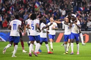 Lire la suite à propos de l’article Ligue des Nations : La France s&rsquo;impose face à la Belgique (2-0) grâce à Kolo Muani et Dembélé