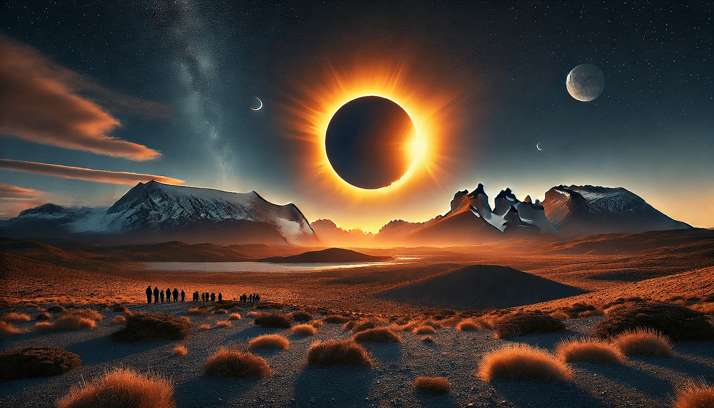 You are currently viewing L&rsquo;Anneau de Feu : Une éclipse solaire spectaculaire visible en Patagonie