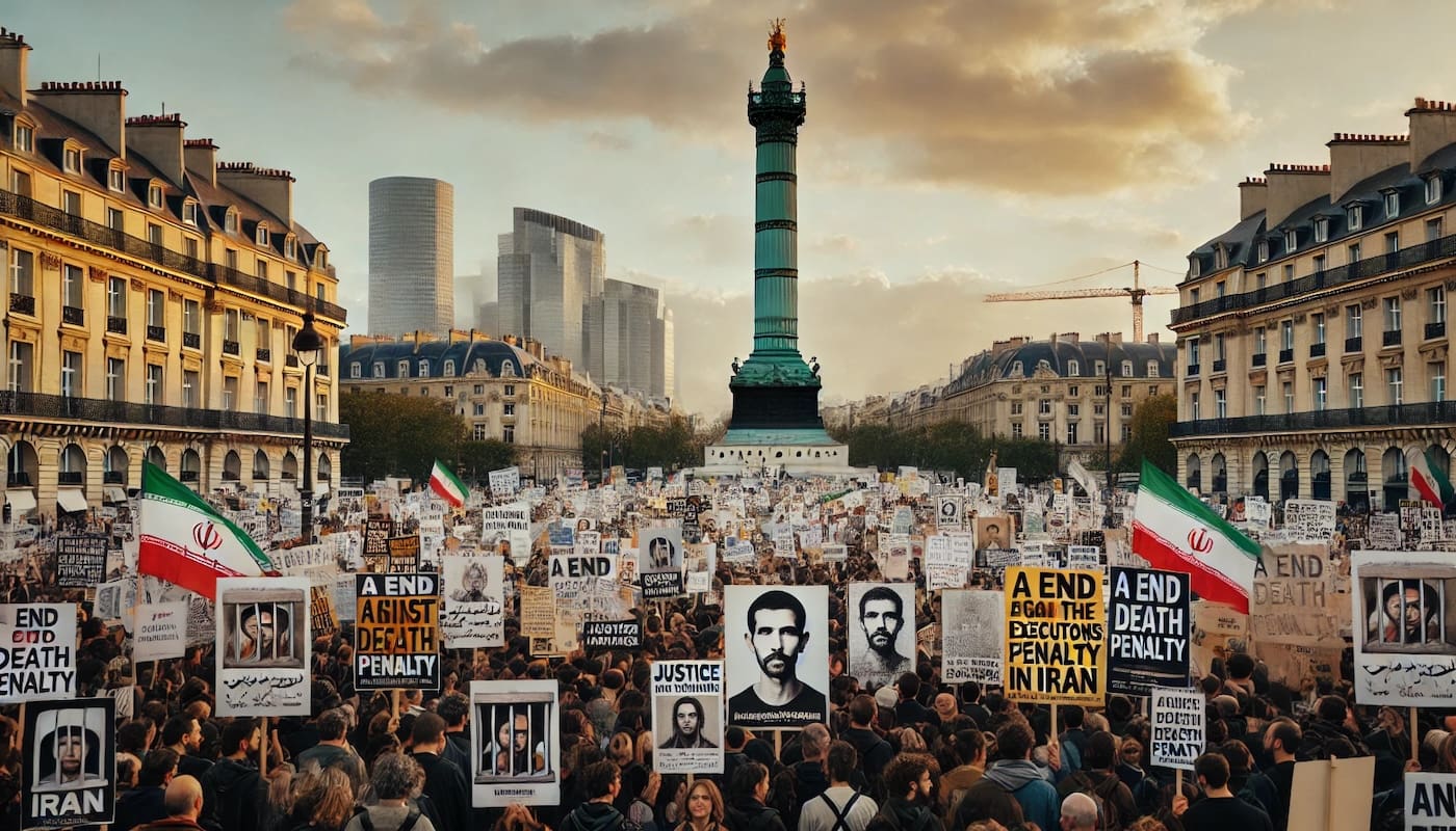 You are currently viewing Paris : Une manifestation contre l&rsquo;intensification des exécutions en Iran depuis l&rsquo;élection de Pezeshkian