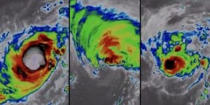 Lire la suite à propos de l’article Trois ouragans simultanés dans l&rsquo;Atlantique : un phénomène inédit en octobre