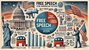 Lire la suite à propos de l’article USA : La liberté d&rsquo;expression, deuxième préoccupation des électeurs en 2024