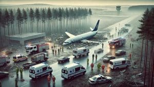 Lire la suite à propos de l’article Crash d&rsquo;un avion-cargo en Lituanie : Un possible « incident hybride » selon la ministre des Affaires étrangères allemandes