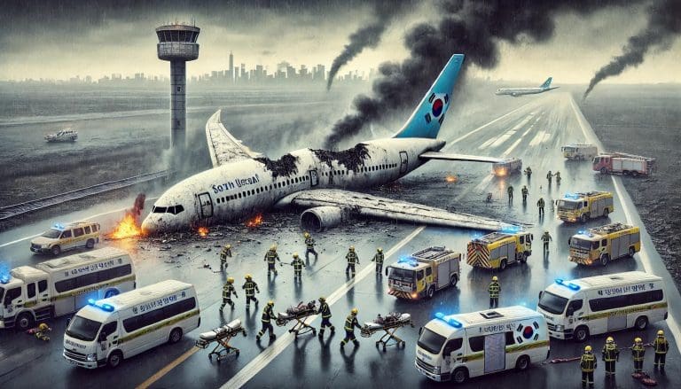 Lire la suite à propos de l’article Séoul : Crash aérien meurtrier à Muan – 177 morts confirmés