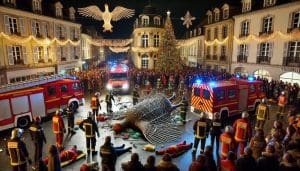 Lire la suite à propos de l’article Trouville : Effondrement d’une structure lors de la parade de Noël, 13 blessés