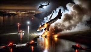 Lire la suite à propos de l’article États-Unis : Collision entre un avion de ligne et un hélicoptère militaire à Washington, 67 morts présumés