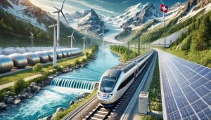 Lire la suite à propos de l’article Les trains suisses passent au 100 % renouvelable : une révolution verte sur les rails