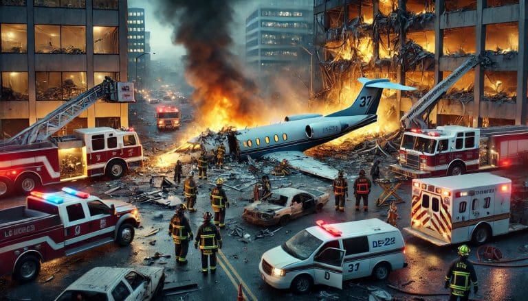 Lire la suite à propos de l’article États-Unis : Un crash d’avion médical à Philadelphie fait sept morts, deux jours après la catastrophe aérienne de Washington