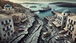 Lire la suite à propos de l’article Grèce : L&rsquo;île de Santorin secouée par des séismes à répétition, des milliers d&rsquo;habitants fuient