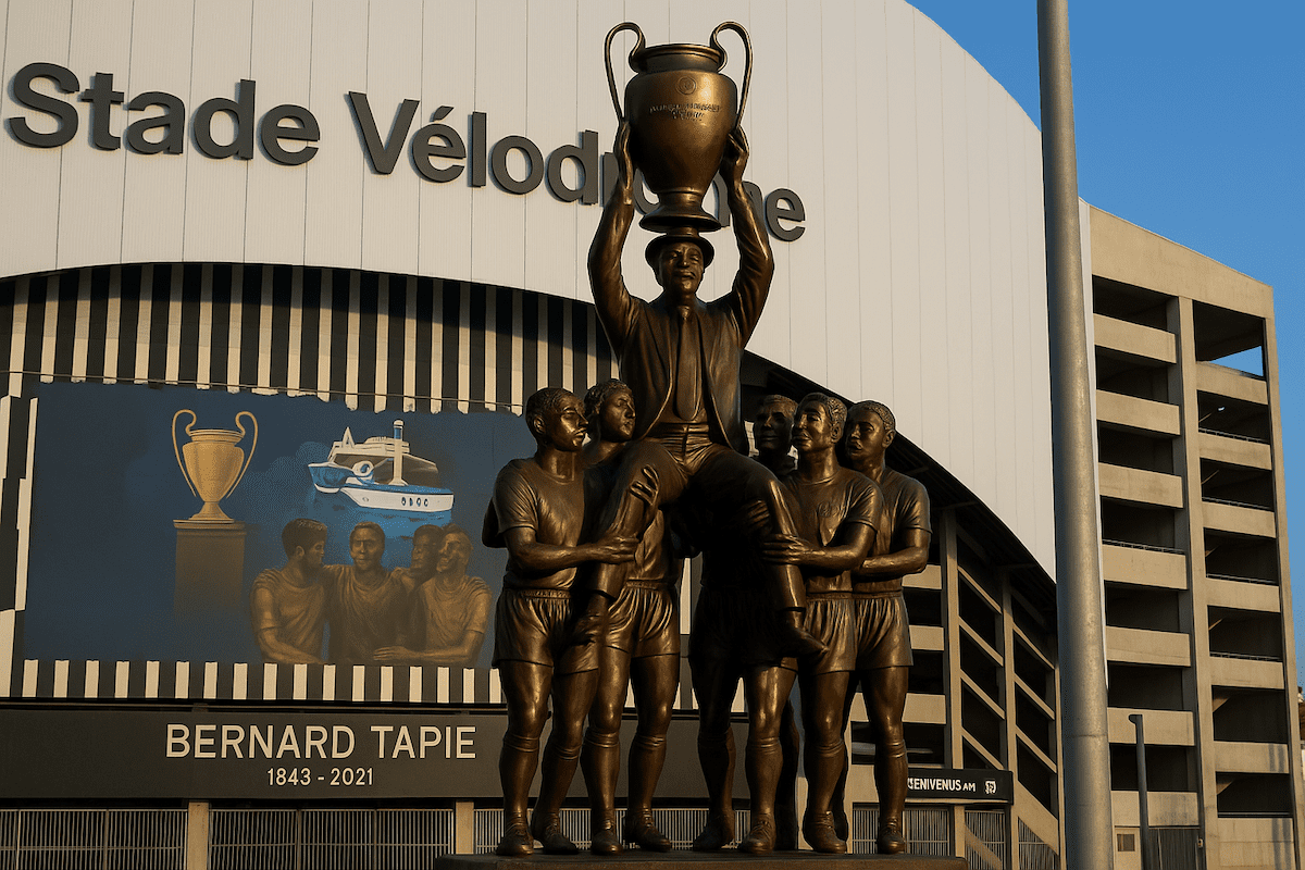 You are currently viewing Marseille : Une statue de Bernard Tapie inaugurée au pied du Vélodrome