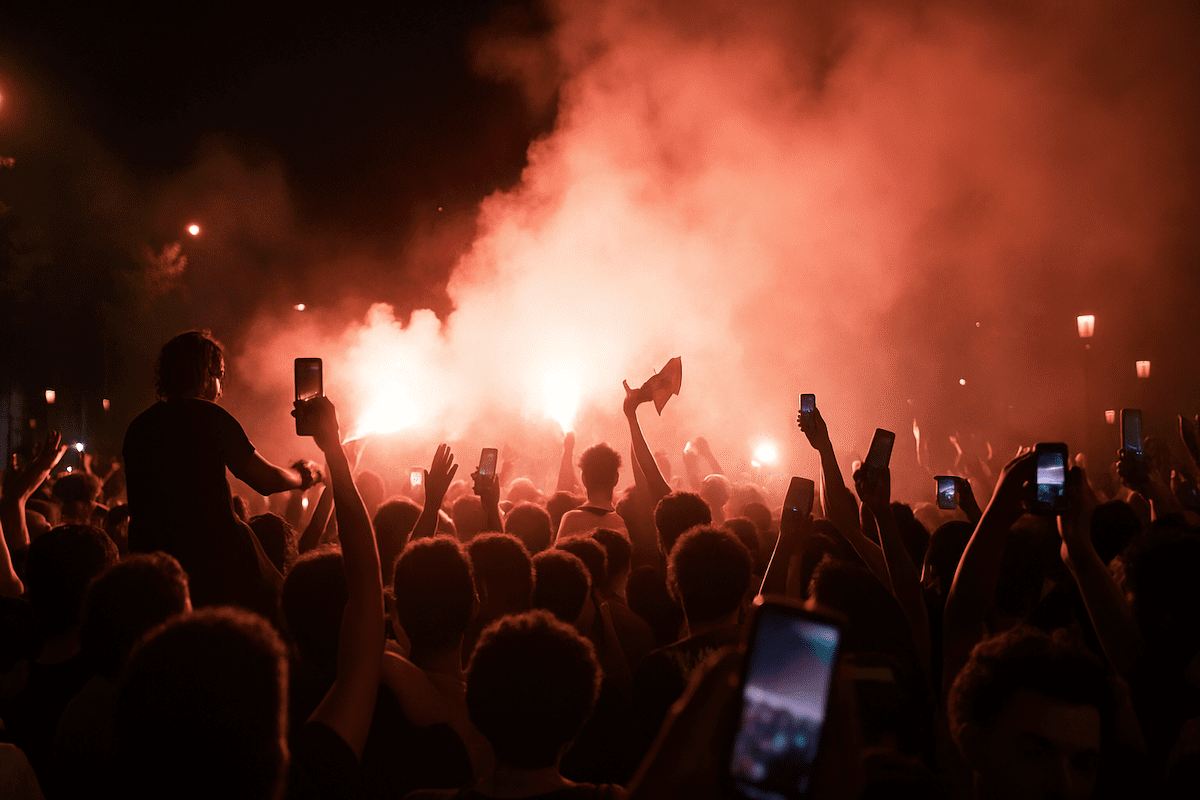 You are currently viewing Paris : Entre scènes de liesse et débordements après la victoire historique du PSG en Ligue des champions