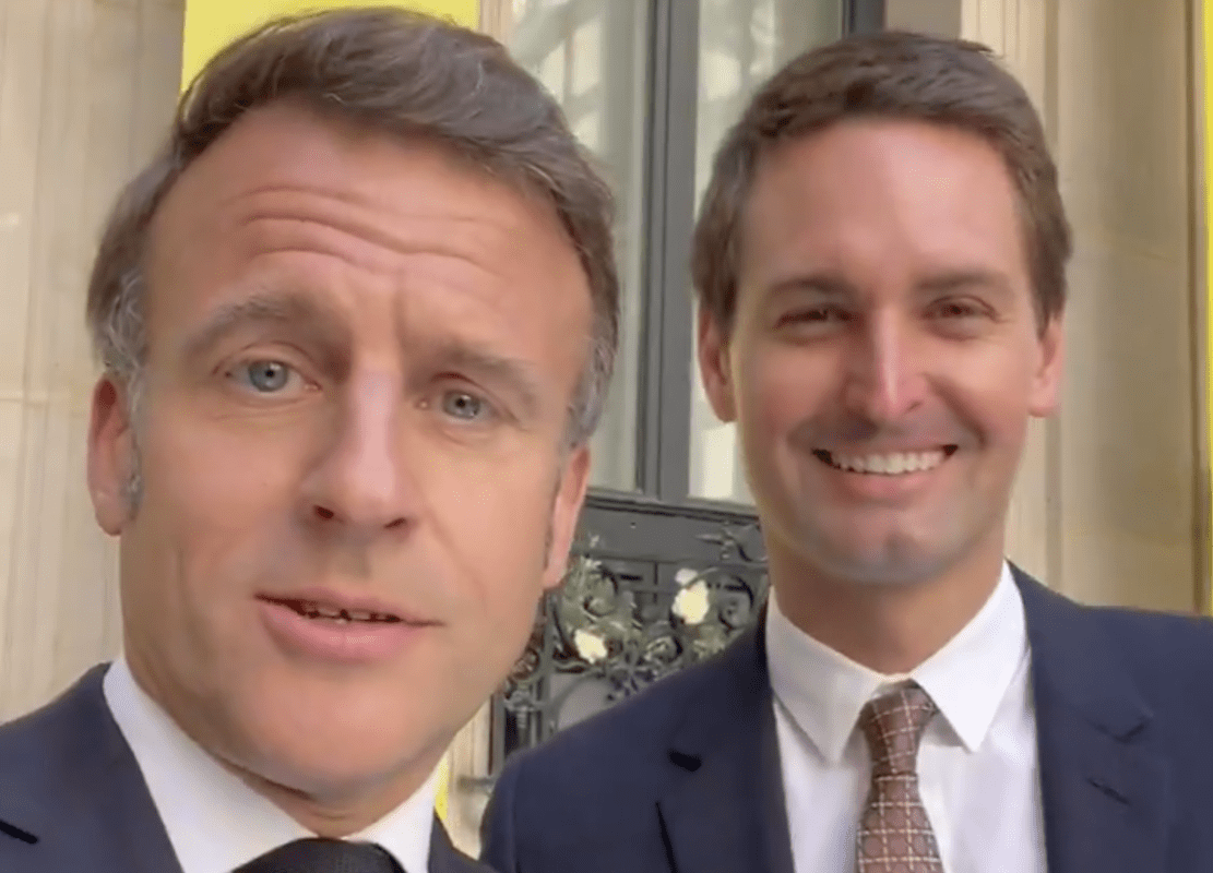 You are currently viewing Paris : Macron annonce l&rsquo;installation d&rsquo;un nouveau bureau et d&rsquo;un nouveau centre de réalité augmenté de Snapchat
