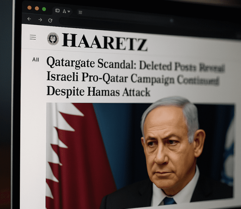 Lire la suite à propos de l’article Qatargate : une campagne israélienne secrète pro-Qatar a continué malgré les liens avec le Hamas