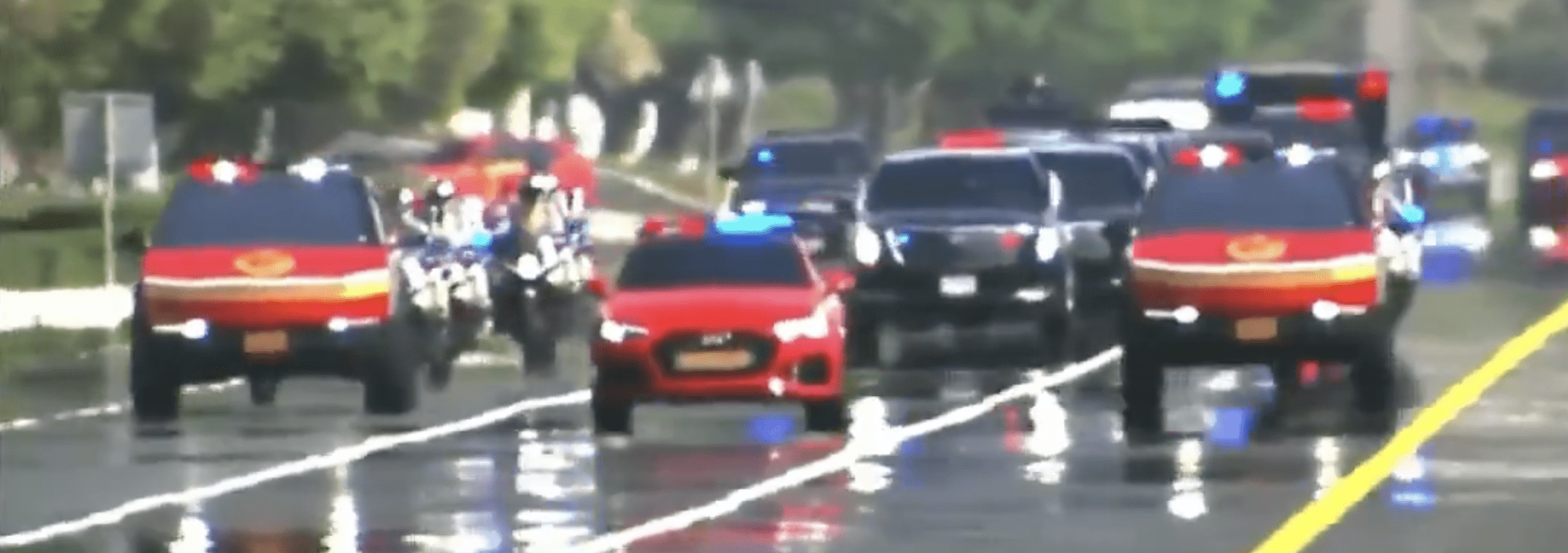 You are currently viewing Qatar : Les Tesla Cybertruck des forces de sécurités escortent le cortège de Donald Trump