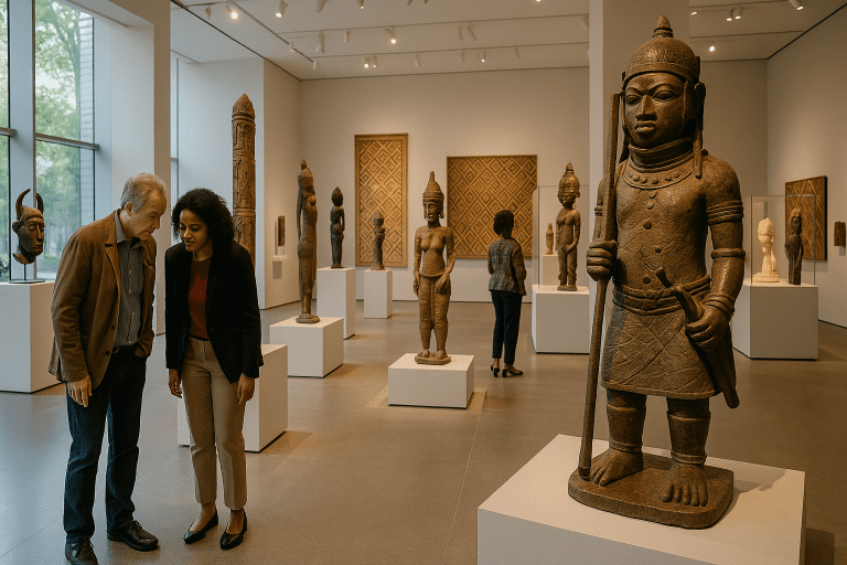 Lire la suite à propos de l’article New York : le Metropolitan Museum rouvre son aile dédiée aux arts africains, entre hommage, modernité et enjeux mémoriels