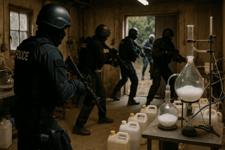 Lire la suite à propos de l’article Var : démantèlement d’un laboratoire de méthamphétamine lié au cartel de Sinaloa