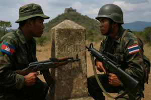 Lire la suite à propos de l’article Différend frontalier : tension croissante entre Cambodge et Thaïlande