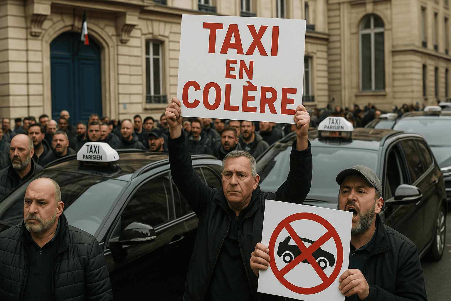 You are currently viewing Mobilisation des taxis : tensions croissantes avant la réunion cruciale au ministère des Transports