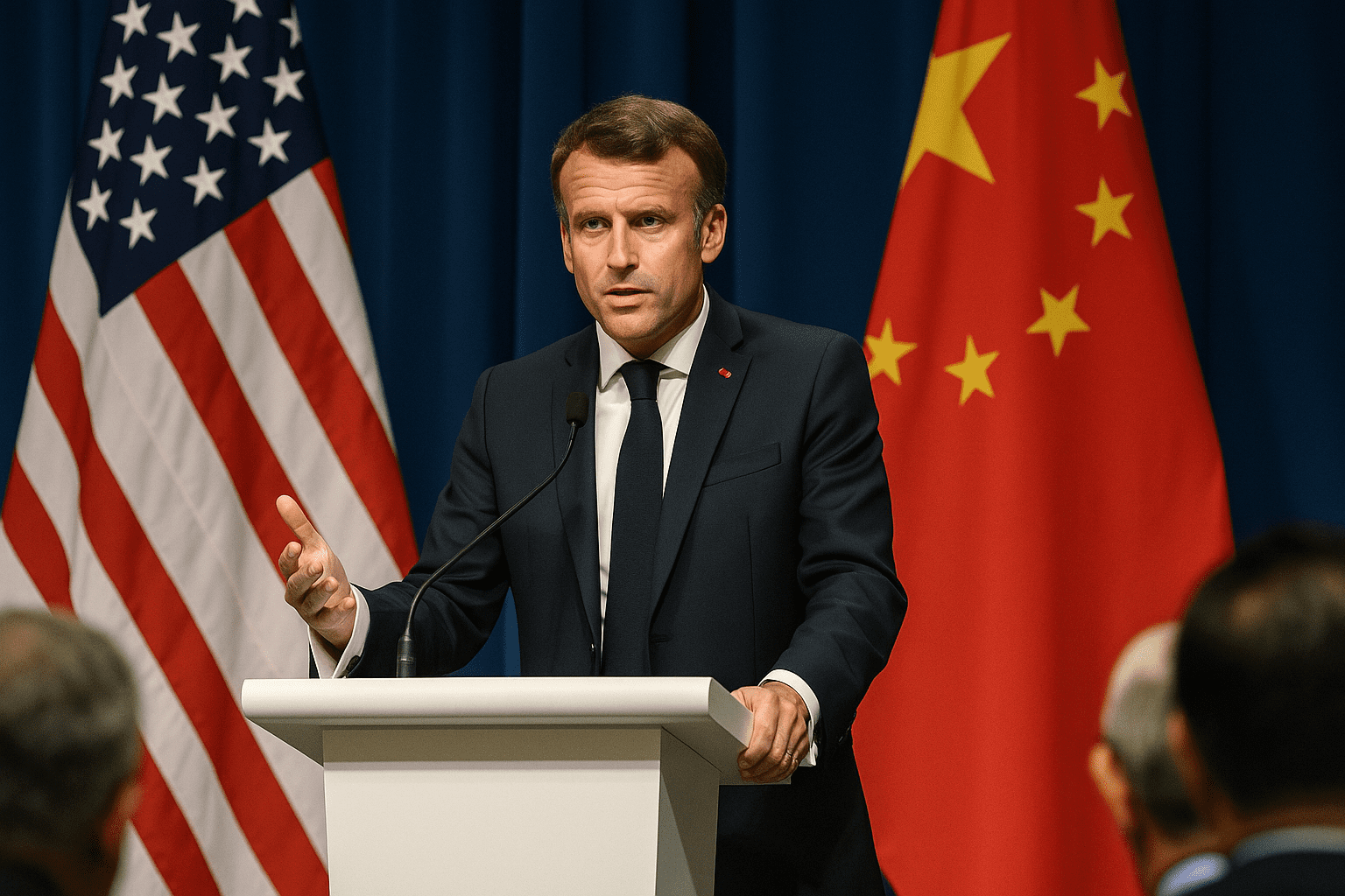 You are currently viewing Singapour : Emmanuel Macron appelle à une « coalition des indépendants » face à la Chine et aux États-Unis