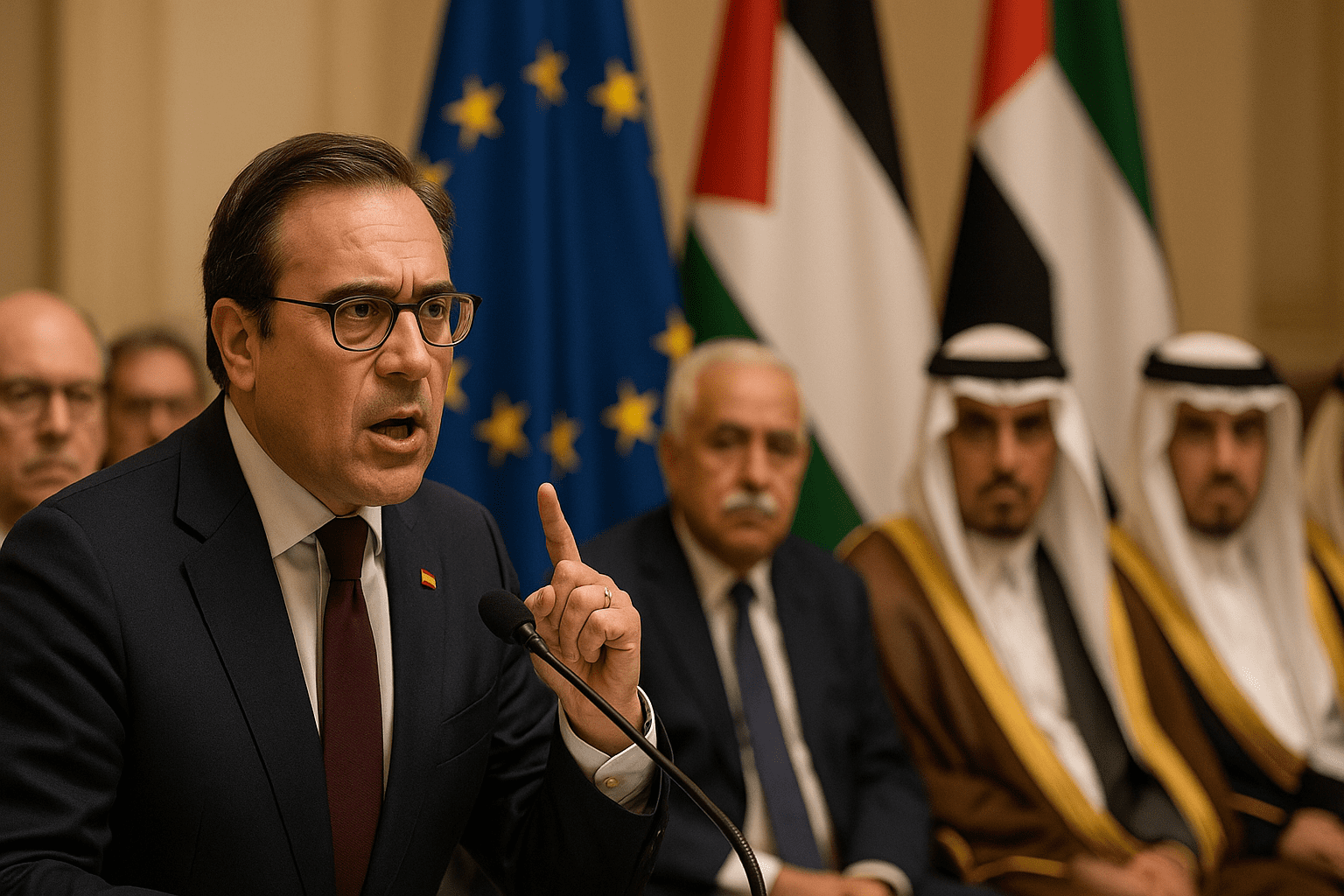 You are currently viewing Sanctions : l&rsquo;Espagne et le Groupe de Madrid face au conflit à Gaza