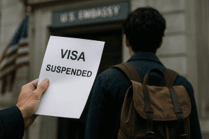 Lire la suite à propos de l’article Visa étudiants : suspension et contrôle renforcé aux États-Unis