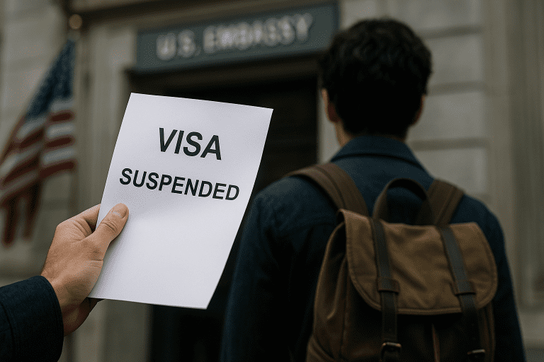 Lire la suite à propos de l’article Visa étudiants : suspension et contrôle renforcé aux États-Unis