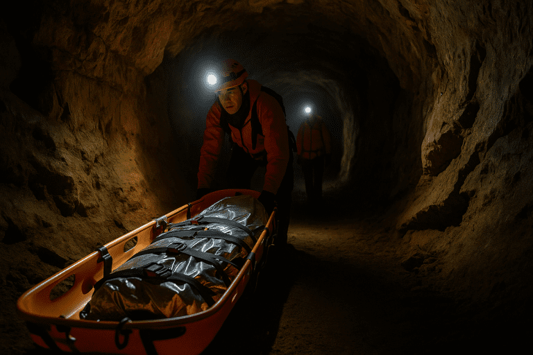 Lire la suite à propos de l’article Isère : le spéléologue blessé extrait sain et sauf de la grotte du Guiers Mort après une opération de grande ampleur