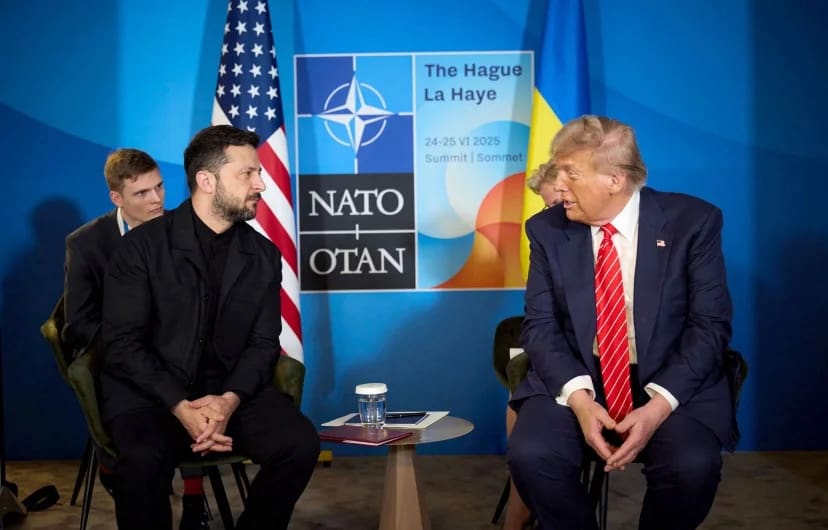 You are currently viewing La Haye : Rencontre tendue mais constructive entre Volodymyr Zelensky et Donald Trump en marge du sommet de l&rsquo;OTAN