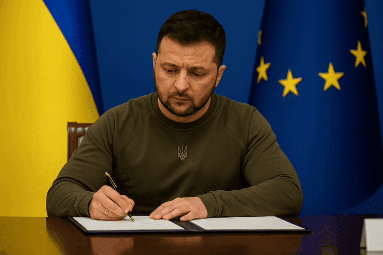 Lire la suite à propos de l’article La Haye : Zelensky officialise un tribunal spécial pour juger les crimes d’agression russes