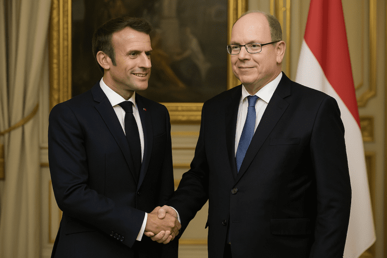 Lire la suite à propos de l’article Monaco : Emmanuel Macron baptise un mont sous-marin du nom d’Albert II lors de sa visite d’État