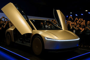 Lire la suite à propos de l’article Paris : Tesla dévoile son Cybercab autonome au salon VivaTech