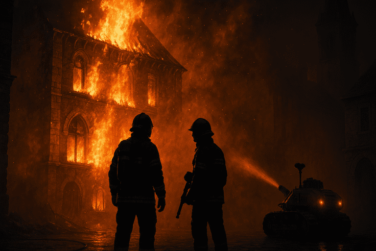 Lire la suite à propos de l’article Tragédie à Laon : Deux jeunes pompiers perdent la vie dans l&rsquo;incendie d&rsquo;un immeuble historique