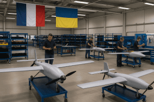 Lire la suite à propos de l’article Ukraine : des entreprises françaises vont produire des drones sur le sol ukrainien, annonce Sébastien Lecornu