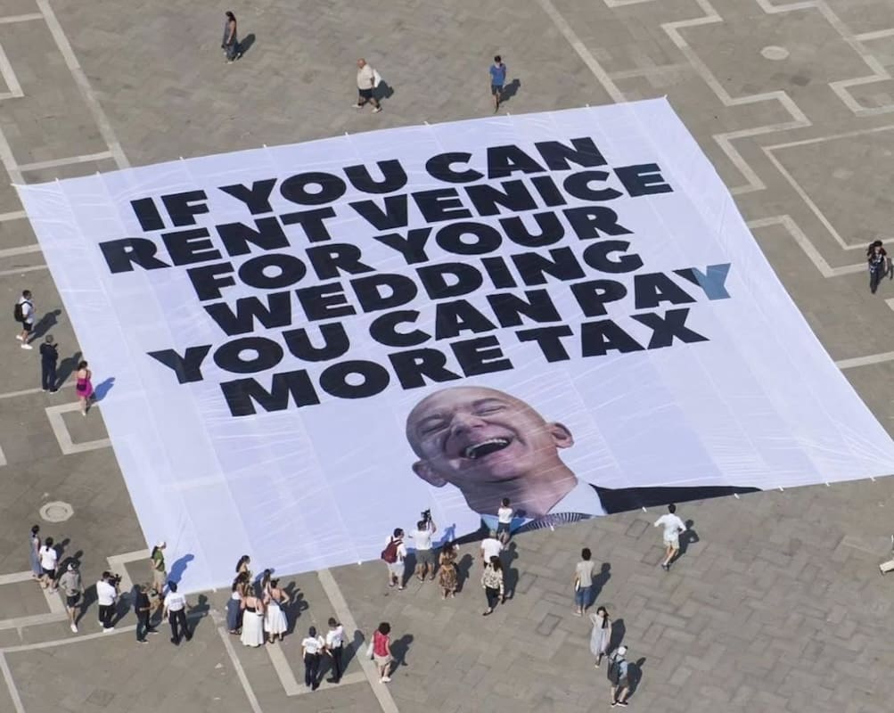 You are currently viewing Venise : Jeff Bezos et Lauren Sanchez se marient sous les critiques