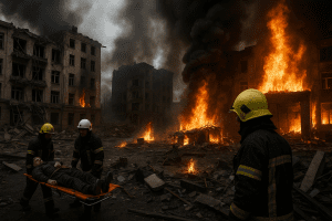 Lire la suite à propos de l’article Conflit russo-ukrainien : Kharkiv frappée par une attaque dévastatrice