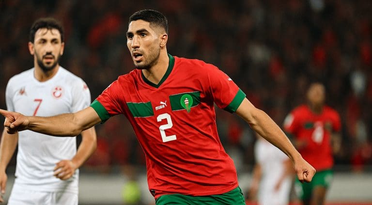 Lire la suite à propos de l’article Football : Le Maroc bat la Tunisie 2 à 0 grâce à Hakimi avant la CAN
