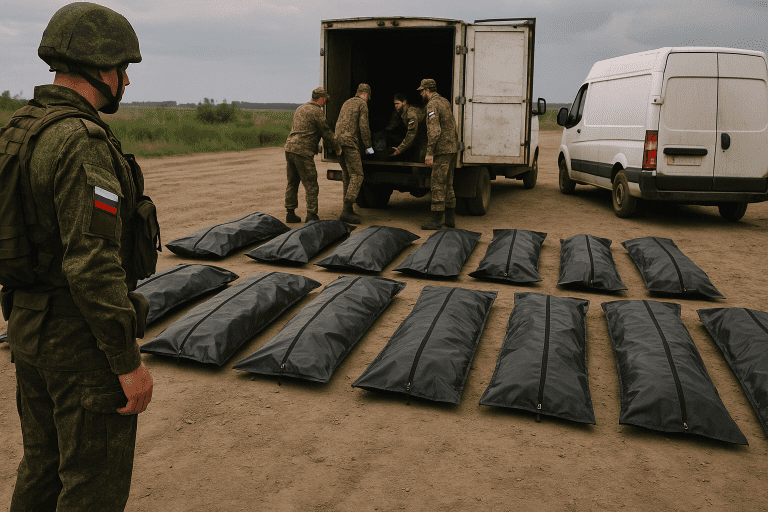 Lire la suite à propos de l’article Guerre en Ukraine : échange de corps de soldats entre Moscou et Kiev