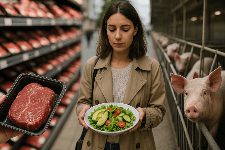 Lire la suite à propos de l’article Objectif 2030 : Comment L214 veut diviser par deux l&rsquo;abattage d&rsquo;animaux en France