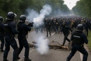 Lire la suite à propos de l’article Tarn : heurts entre opposants à l’autoroute A69 et forces de l’ordre lors de la « Turboteuf »