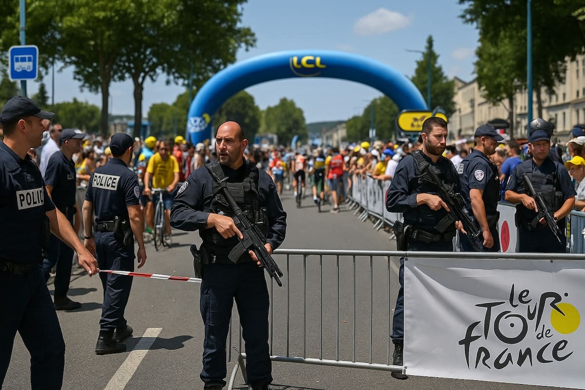 You are currently viewing Tour de France : un policier blessé à Rouen, l’assaillant neutralisé par balle