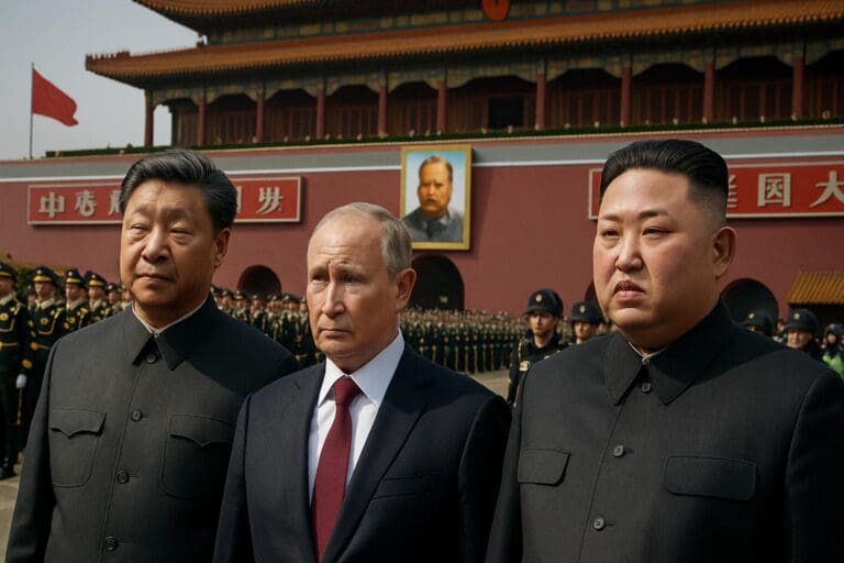 Lire la suite à propos de l’article Chine-Russie-Corée du Nord : Xi Jinping, Poutine et Kim Jong-un réunis à Pékin pour une scène inédite